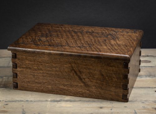 Fractal Wood Burning Keepsake Box